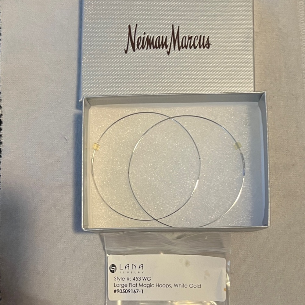 Lana 14K Gold Large Flat Magic Hoop Earrings. Excellent condition.